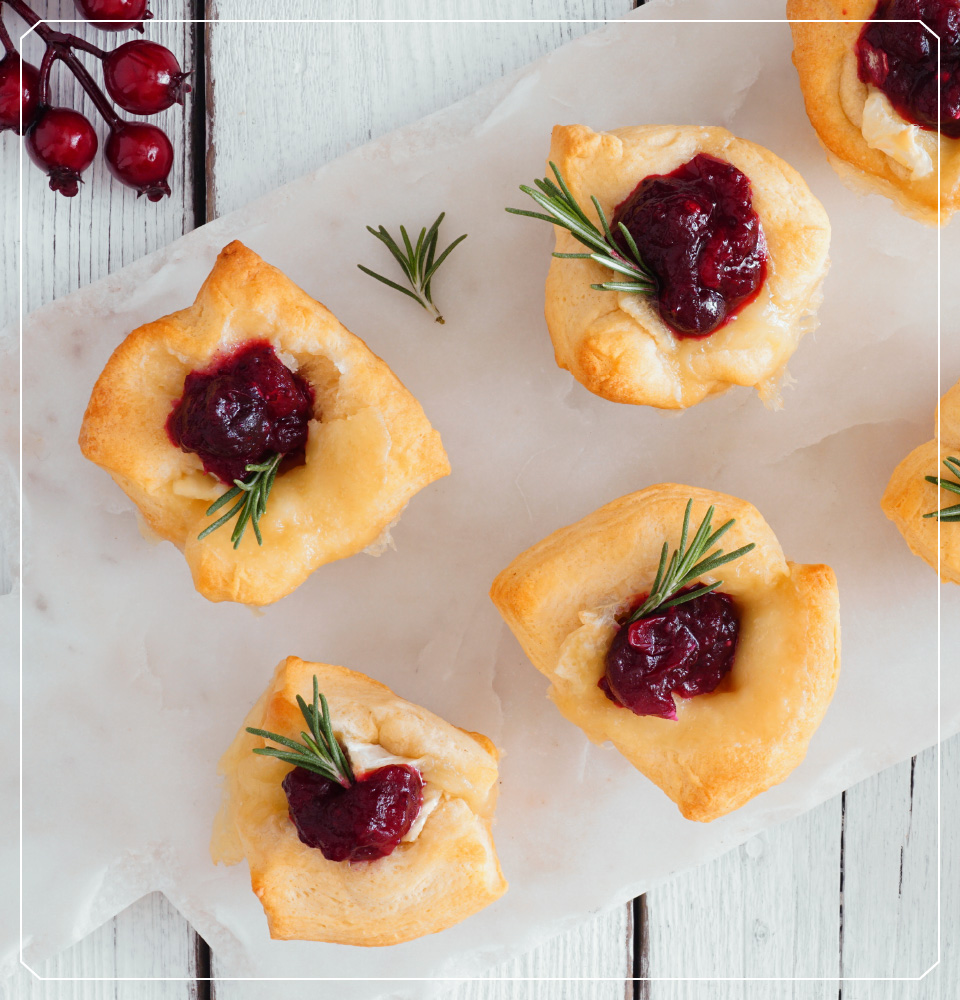 “Li-Brie Bites” Brie & Cranberry Holiday Tartlets