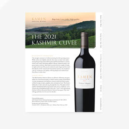 2021 Kashmir Wine Note