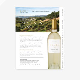 2025 Sauvignon Blanc Tech Sheet